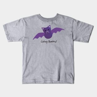 Going Batty Purple Bat Kids T-Shirt